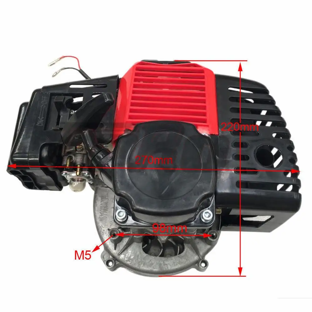 TDPRO Pull Start 43 47 49cc 2 тактный двигатель стартер двигателя для мини мотоцикла Pocket ATV Quad