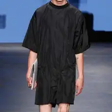 S-4XL Горячая Весна мужской новая мода Свободные Круглый средства ухода за кожей шеи большой размеры шорты для женщин комбинезон