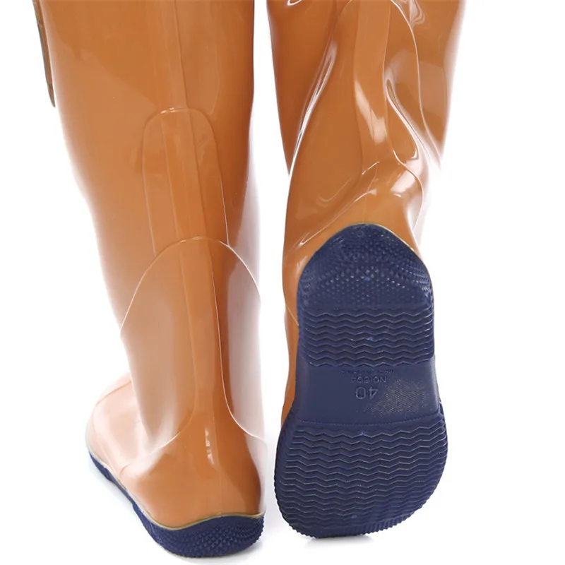 Waders para a Pesca Pant + Botas Alto-salto Espessamento Impermeável Botas Macias Camuflagem Caça Peixe Pesca Waders 0.65mm Pvc 23 Alto-salto espessamento 0.65mm waders para a pesca