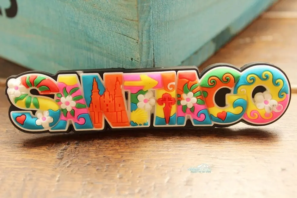 Chile Santiago Colorful Letters Tourist Travel Souvenir Rubber Fridge