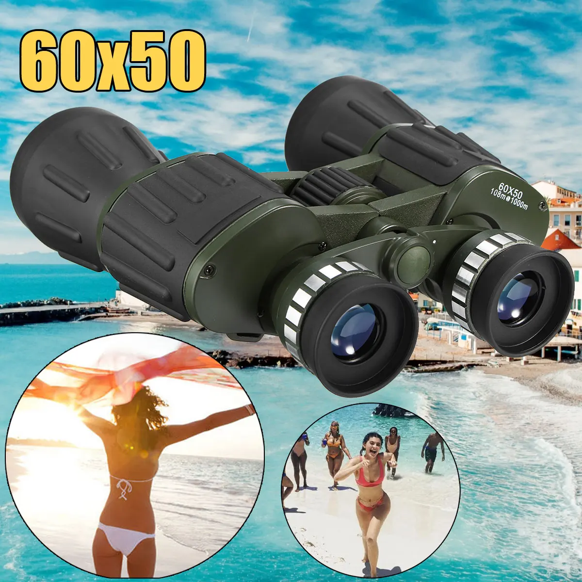 

SGODDE Night Vision 60x50 Binoculars HD Military Army Zoomable Powerful Binoculars for Hunting Camping Equipment Survival Kit