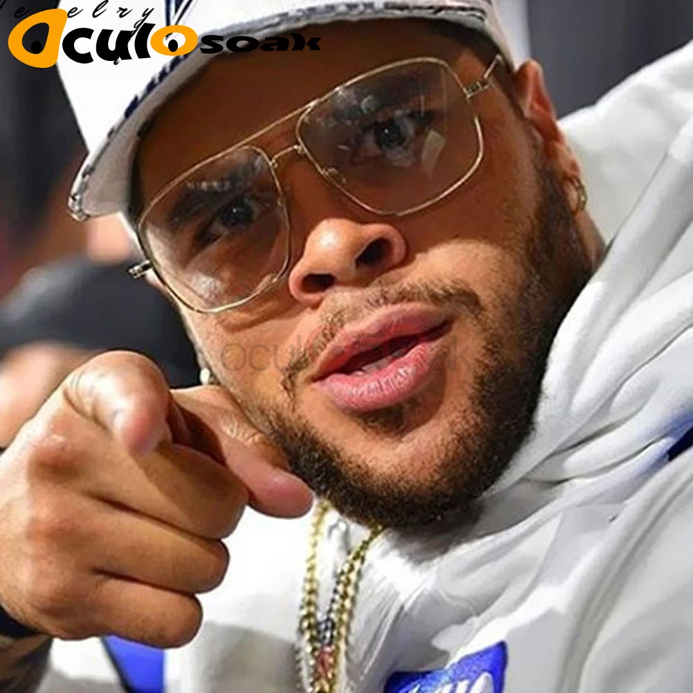 

2019 New Vintage Gold Metal Frame Eyeglasses Mens Womens Sun glasses Retro Square Optical Lens Eyewear Nerd Clear Lens Glasses