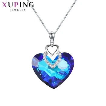 

Xuping Lovely Heart Shaped Pendant Jewelry Luxury Crystals from Swarovski Temperament for Women Party Gifts M67-40158