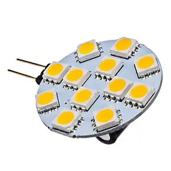 10 шт. G4 светодиодный 12 В 1,5 Вт 12 * SMD5050 130LM светодиодный светильник g4 Кукуруза лампы для домашнего Бесплатная доставка