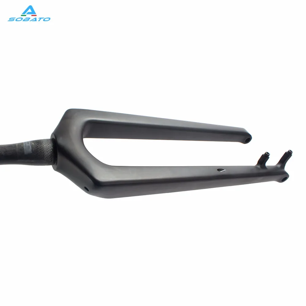 2017 newest carbon 29er plus rigid fork internal brake hose routing mtb