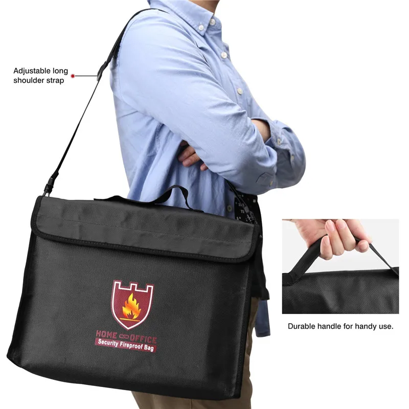fireproof document safe bag air curve