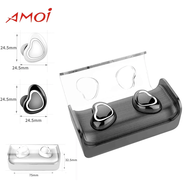 

Original Amoi Bluetooth Wireless S7 Headset for Galaxy S8 S8P S9 S9 Plus with Bluetooth V4.2 noise Reduction Sport Earphone