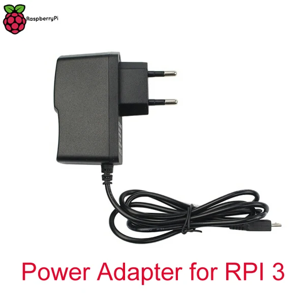 Adaptador de corriente de 5V y 2.5A para Raspberry Pi 3, cargador de corriente para RPI 3 Modelo