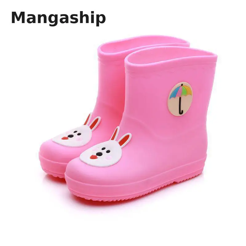 

Children's boots girls 2019 cartoon rain boots children's waterproof shoes rubber non-slip boys rain boots baby water shoes