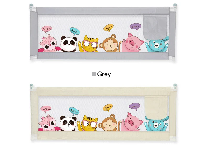 Baby Safety Cartoon Bed Rail Lift Function Baby Infant Playing Fence Toddler Playpens Parc Para Bebe Barandal Seguridad Cama