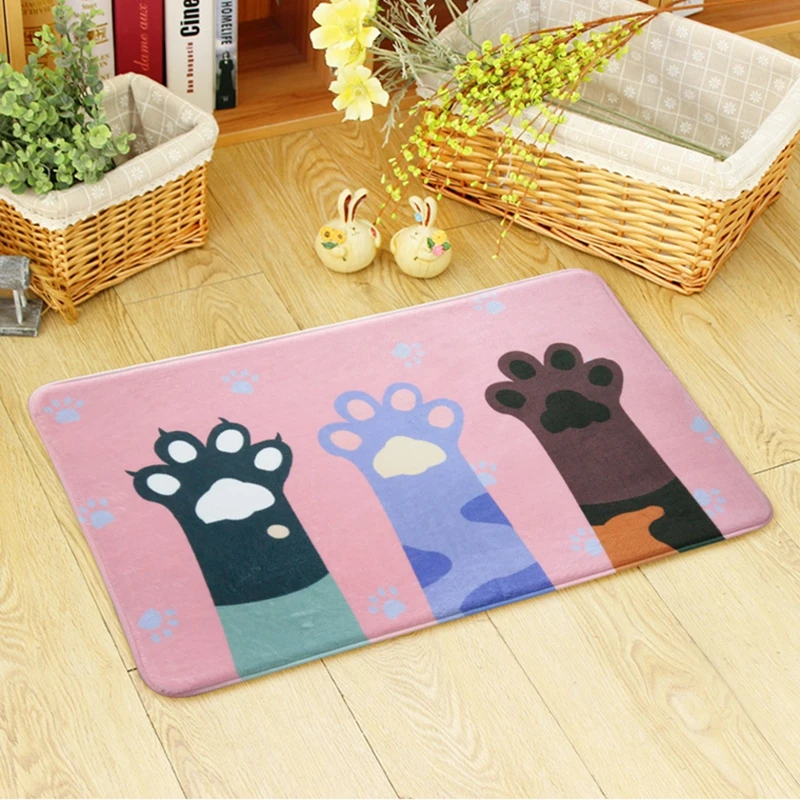 Нескользящие Коврики для домашнего декора с рисунком кота из мультфильма, коврики для входной двери, коврики для гостиной, спальни, коврики для кухни