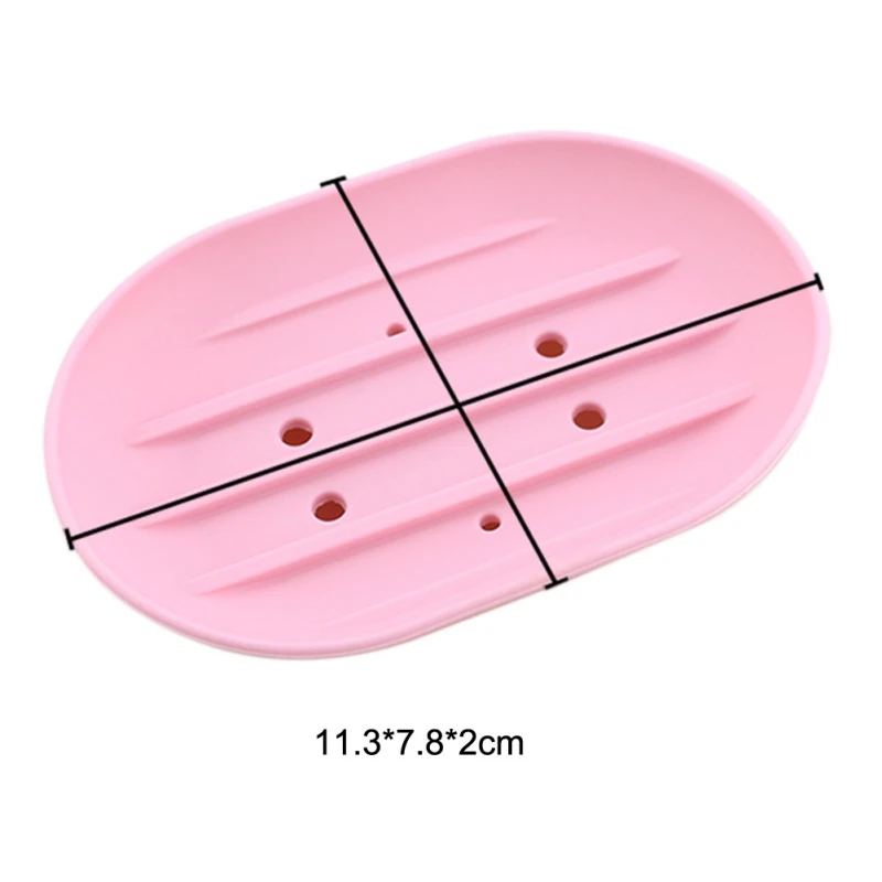 Силиконовые кухня ванная комната Гибкая мыльница тарелка держатель лоток мыльница