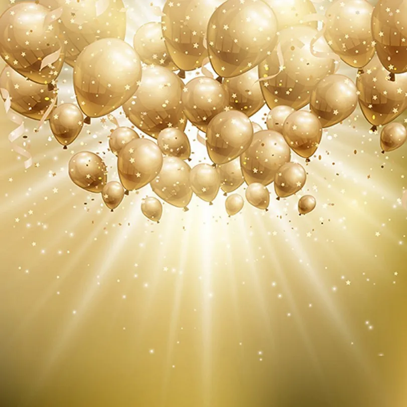 Light-Gold-Balloon-Theme-photo-studio-background-Vinyl-cloth-High