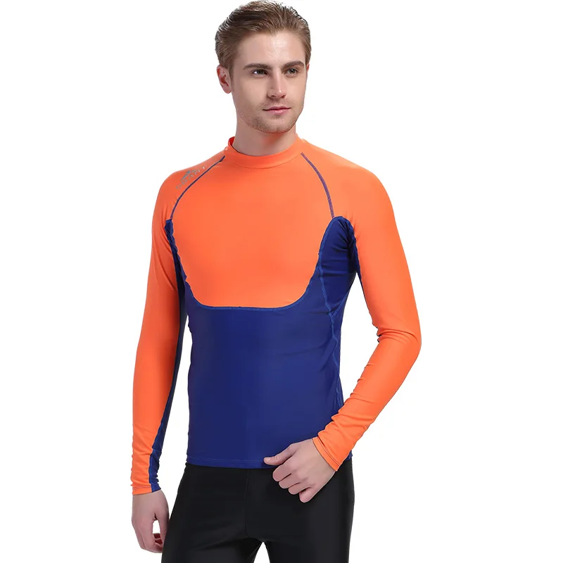 SBART Lycra Wetsuit Men Rashguard Jacket Long Sleeve Surfing Swimming