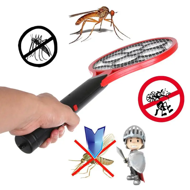 

1 pcs Electric Mosquito Swatter Anti Mosquito Fly Repellent Bug Insect Repeller Home Garden Handheld Pest Rejecting Racket