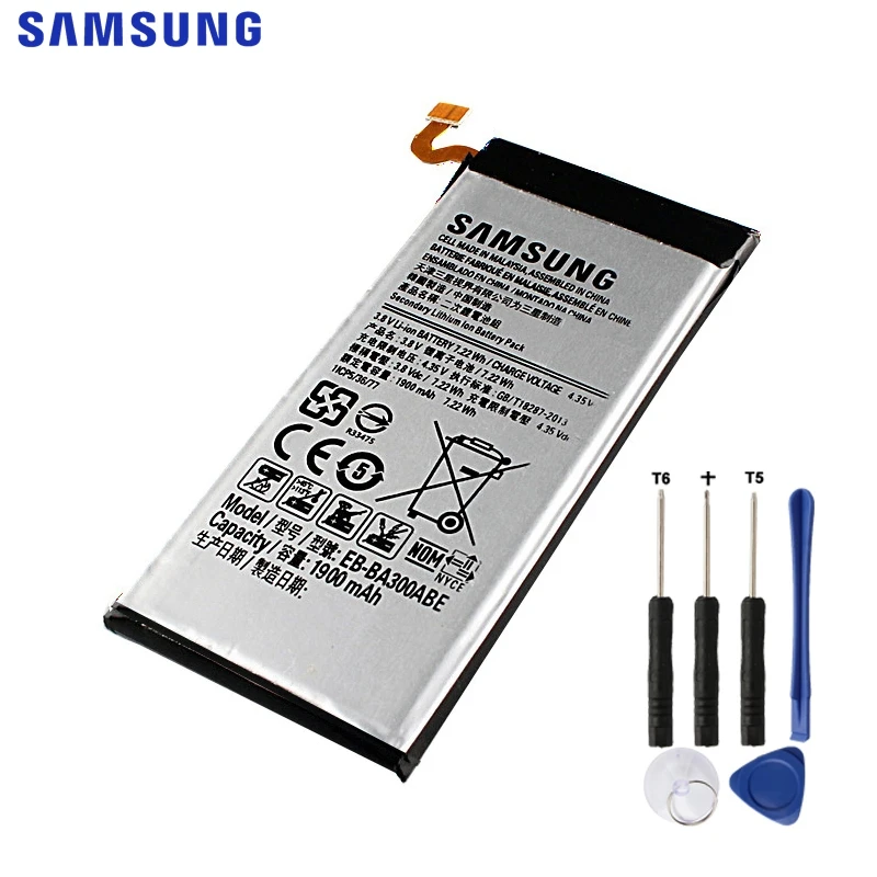 Samung аккумулятор EB-BA300ABE для SAMSUNG GALAXY A3009 A300X A3 A3000 1900 мАч батарея мобильного телефона