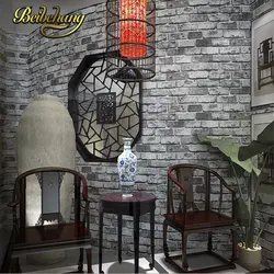 Beibehang papel де parede 3d обои для гостиной спальня ретро кирпич стены рулона бумаги украшения дома Настенный декор