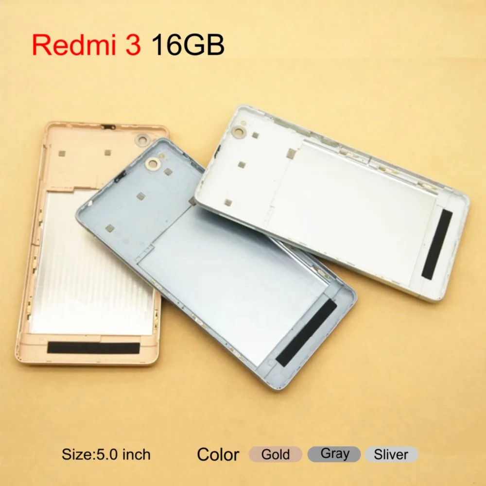 Для Redmi 3 Pro Корпус для Xiaomi Redmi 3S 3 Pro 3Pro металлический аккумулятор задняя крышка для мобильного телефона запасные части чехол