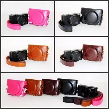

Camera Leather Case Bag Pouch For SONY Cyber-shot DSC-RX100III RX100MIII RX100IV RX100V Camera Cover