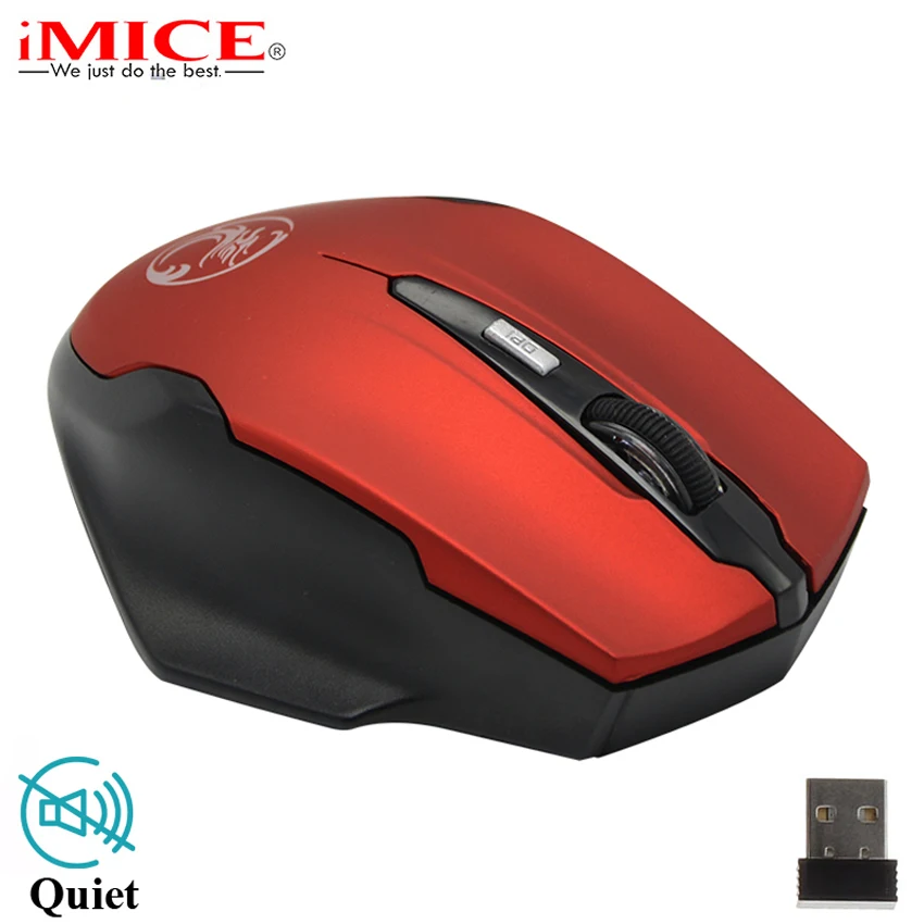 2.4GHz 6 Buttons Wireless Mouse Silence Click Mini USB Optical Computer Gaming Mouse Cordless