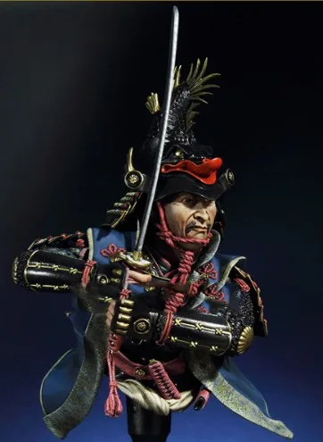 

1:10 Scale Resin Bust Japanese Samurai (including 2 head) Figure Model Kit Free Shipping