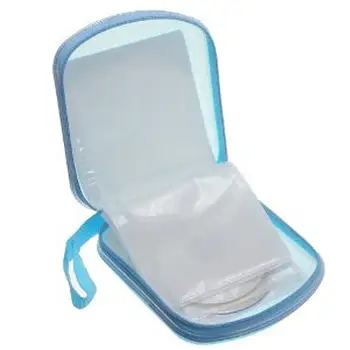 

Portable Clear Plastic 40 CD DVD VCD Disc Holder Storage Box Bag Wallet Case Protector Organizer (Blue)