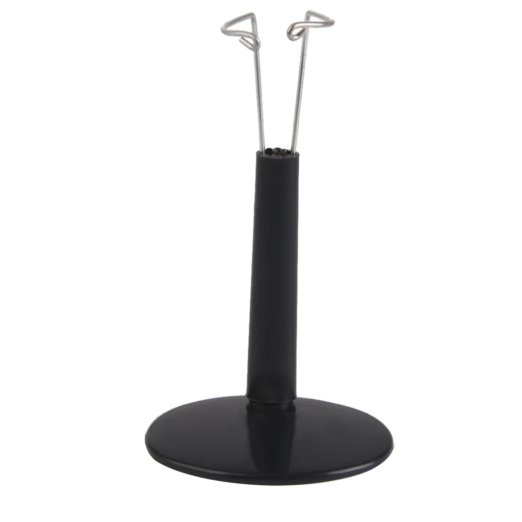 4 Pieces Adjustable 8-25cm Display Holder Support Stand for Hot Toys Figures   Bear Toy Black