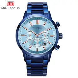 Relojes hombre MINIFOCUS 2019 лучший бренд класса люкс кварцевые часы нержавеющая сталь Группа модные мужские часы Relogio Masculino