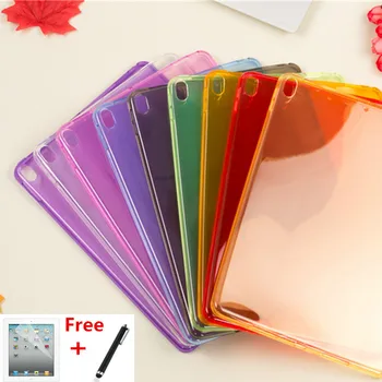 

For ipad air 3 2019 Covers for ipad pro 10.5 case tpu soft protect 2017 back cover crystal transparent+ screen protector+pen