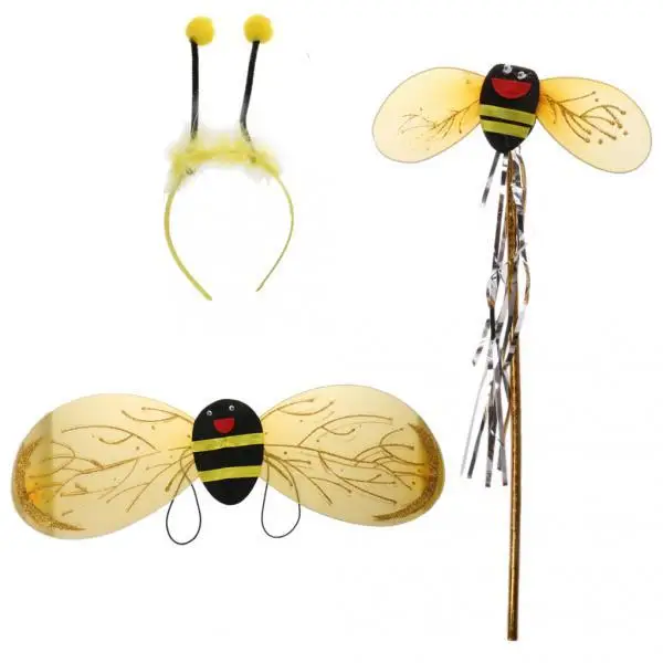 

2x SMALL NET LADYBIRD BUMBLE BEE BUTTERFLY WINGS PARTY FANCY DRESS COSTUMES