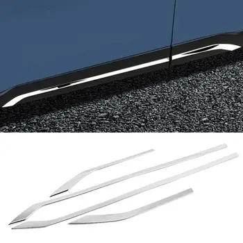 

4pcs/set Side Door Body Panel Molding Cover Trim Fit for Subaru Forester SK 2019 Electroplate ABS Material car accessories