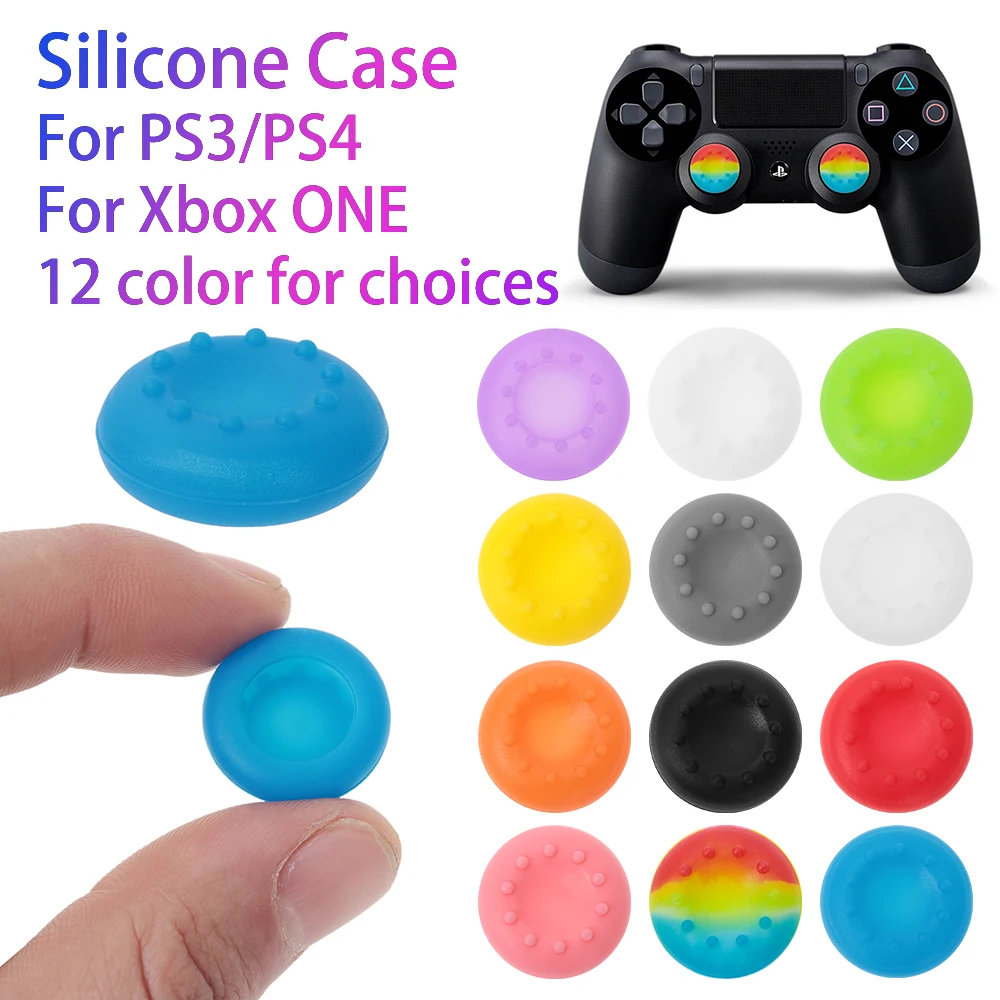 

10pcs Joystick Caps Colorful Silicone Analog Controller Thumb Stick Grip Thumbstick Cap Cover Key Protector For PS4 XBOX ONE
