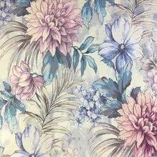 Винтажные большие цветы жаккардовые Тканые вискозные мягкие цветочные домашние занавески для декоративной обивки дивана драпированные ткани 280 см по метру