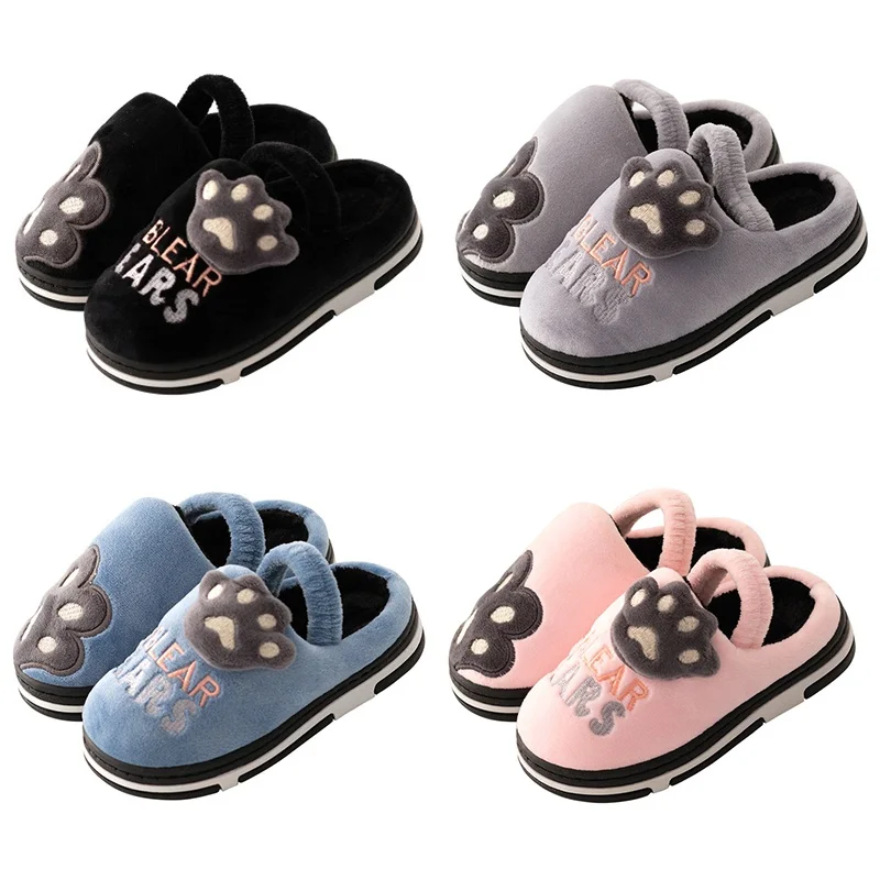 

Toddler Baby Boy Shoes Slippers 1-3Y Winter Children's Shoes Indoor Boys Cotton Girls Household Slippers Non-slip Warm