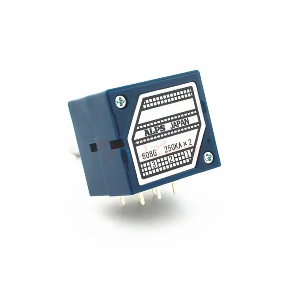 

250K ALPS RK27 VOLUME Potentiometer Dual 250KAX2 Slotted Japan
