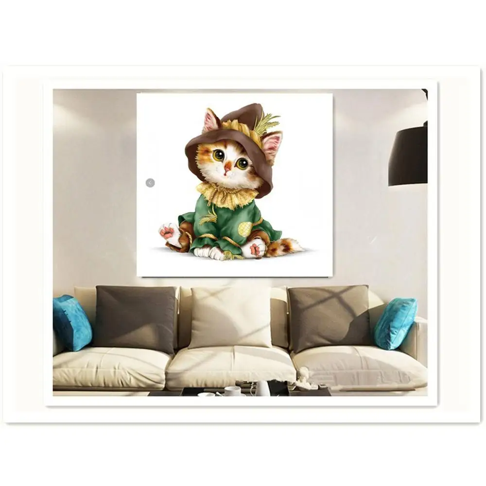 Кот 5D декор из алмазной мозаики Алмазная вышивка DIY животное Алмазная Картина Набор крестиков панто де Круз Диаманте