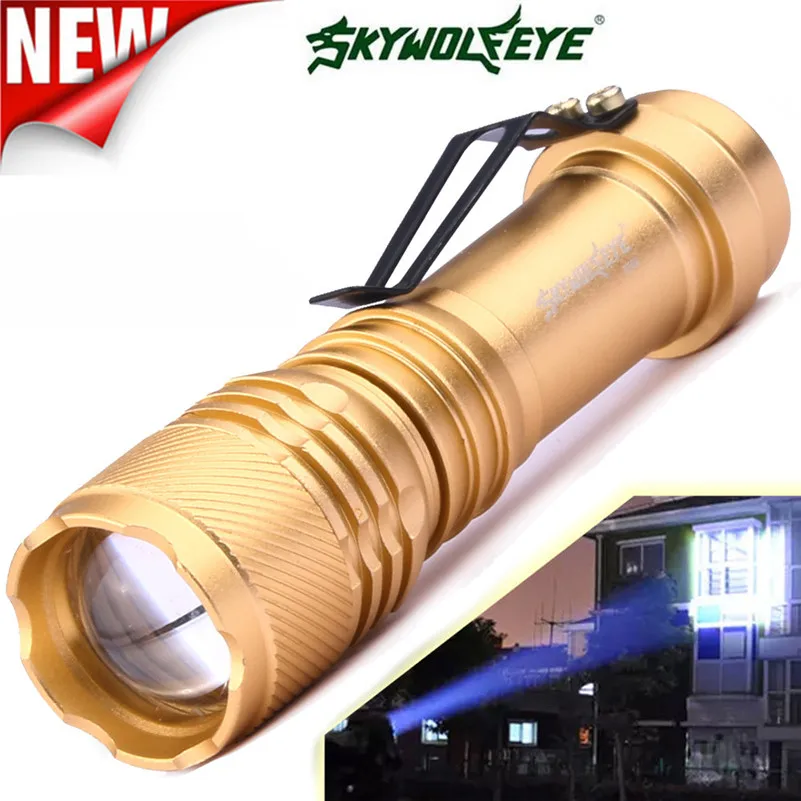 6000LM CREE Q5 AA/14500 3 режима Масштабируемые светодиодный фонарик факел супер яркий огни велосипед лампы Открытый Отдых подарок