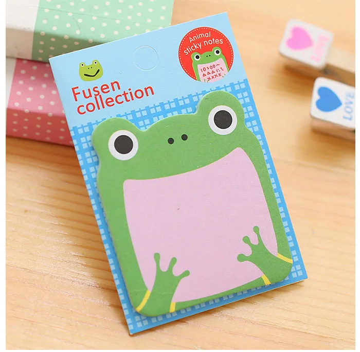 

Cartoon Frog Memo Pad Sticky Notes Memo Notepad Bookmark Paper Sticker Notes Papelaria Stationery School Supplies