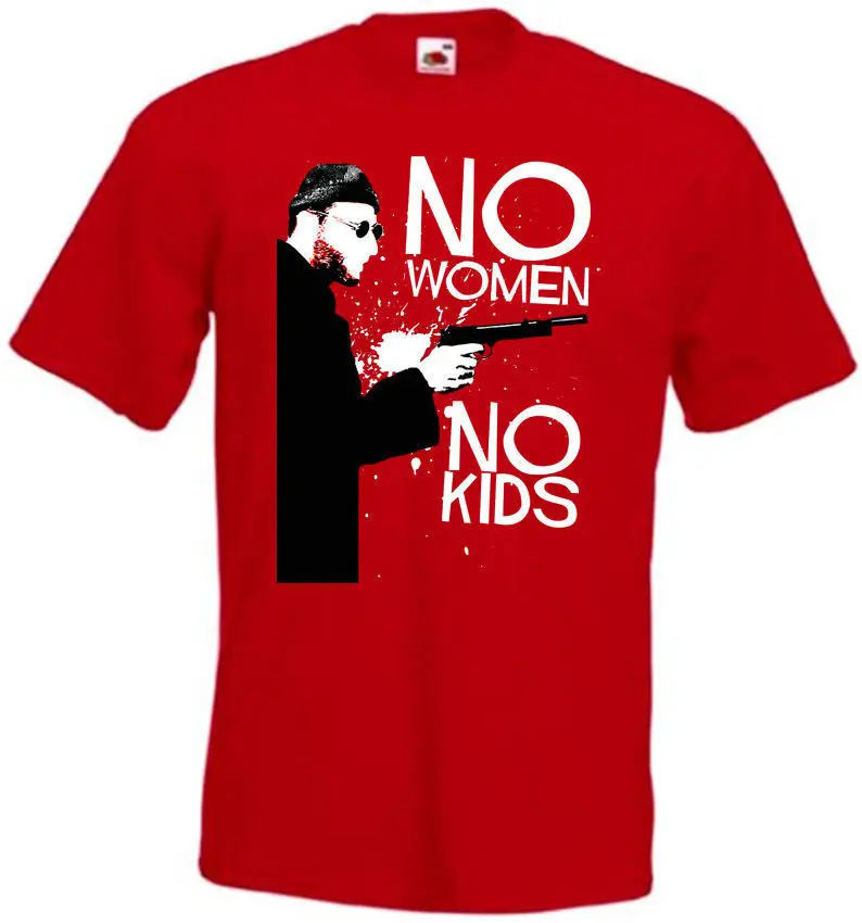 

Leon The Professional v22 T shirt red movie poster all sizes S-3XL Tees Brand Clothing Funny T-Shirt top tee