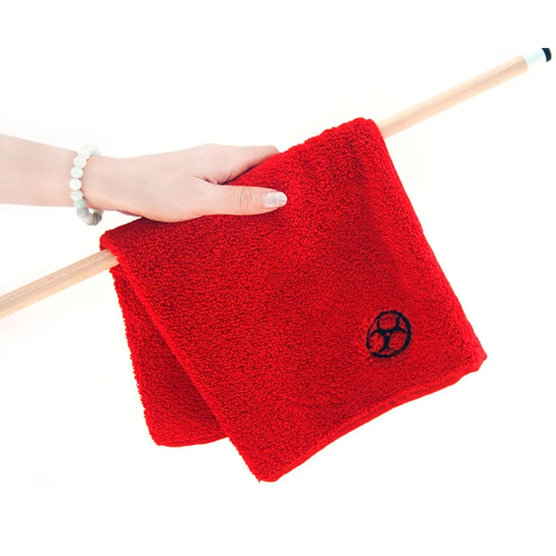 Snooker Pool Cue Stick Wiping Cloth Towel Billiard Accessories Red Black Colorin Snooker