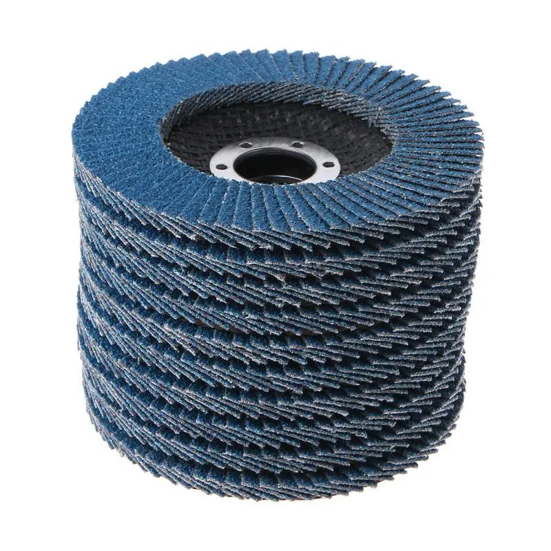 

10PCS Professional Flap Discs 115mm 4.5 Inch Sanding Discs 40 Grit Grinding Wheels Blades For Angle Grinder Power Tool
