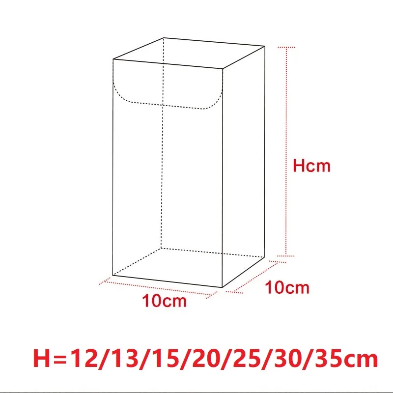 1010Hcm Square Plastic Clear PVC Boxes Transparent Waterproof Wedding Gift Box Storage Packaging Box Event&Party Supplies