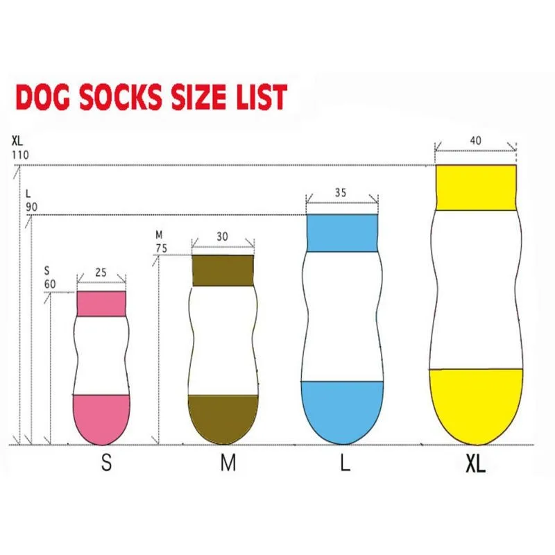 7 видов стилей, 4 шт., вязаные носки для домашних животных с рисунком собаки, Нескользящие хлопковые носки с рисунком, теплые носки, размеры s, m, l, xl