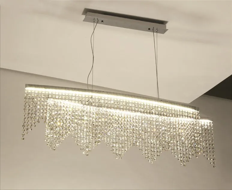 Современное освещение люстры Lustre люстры светодиодный Ресторан Спальня люстра светильник гостиная светодиодный свет кристалл освещение