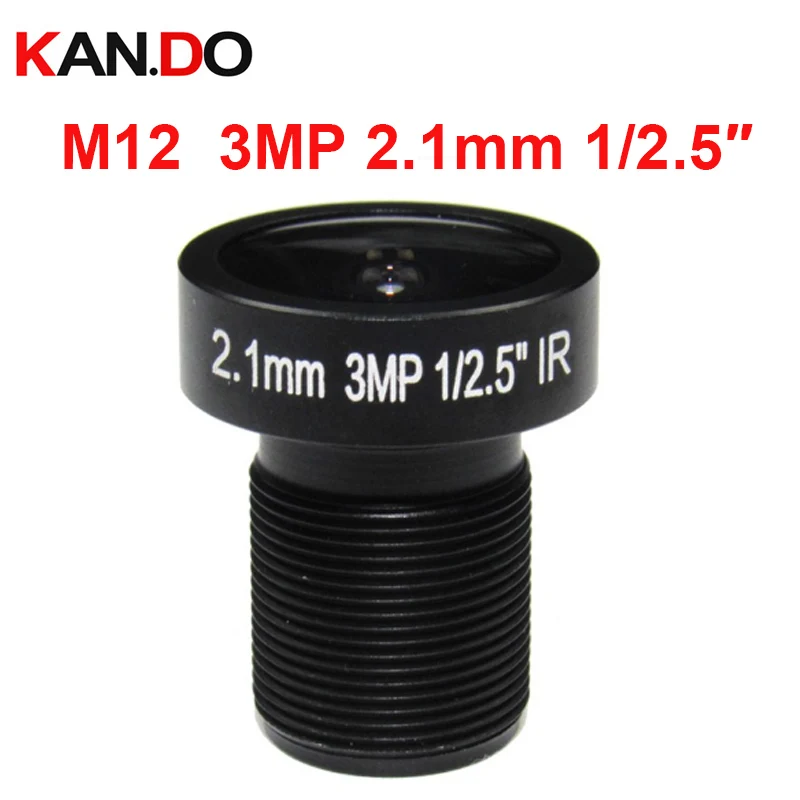 Fisheye M12 1/2.5" 3MP HD 2.1mm CCTV Lens IP Camera Lenses MTV Board IR