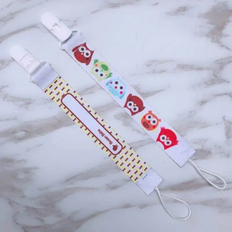 Ребенок Fopspenen Tepels ClipTepel Houder для девочек Kinderen Fopspeen Chain Chupetas Dier Dummy Houder Para Bebe Bijtring - Цвет: 1pcs  owl