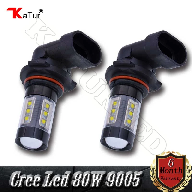 9005 HB3 Fog Light Combo 6000K 80W 1800LM White CreeLED Led Replacement