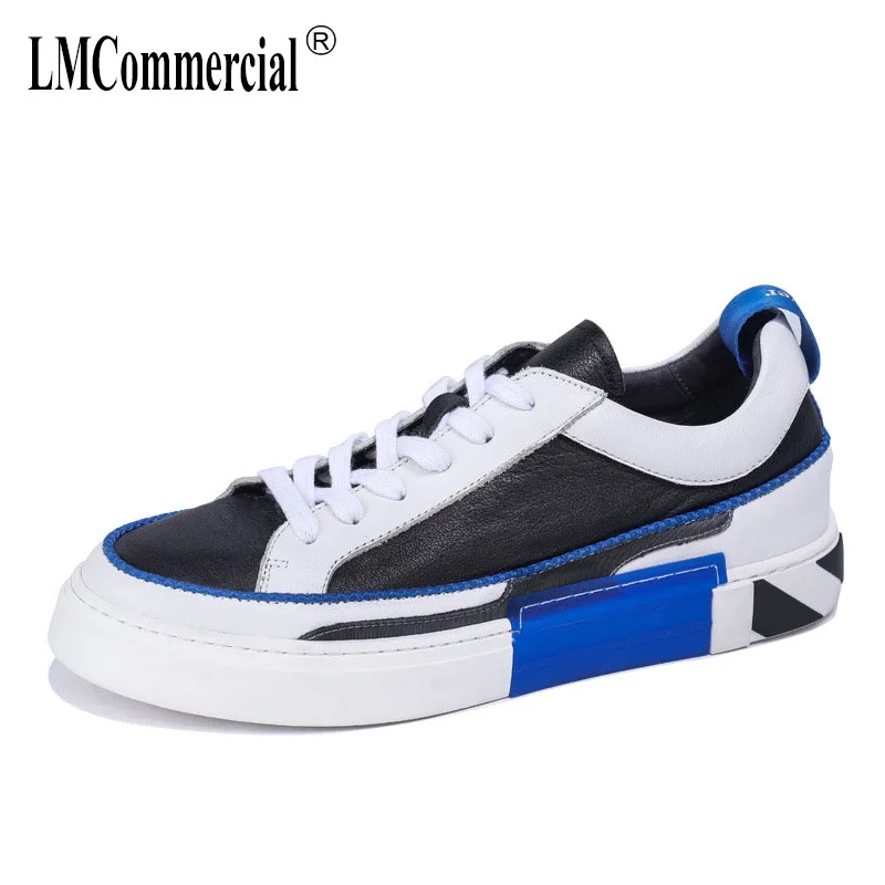 

summer High Quality Genuine Leather breathable mens thick bottom casual shoes men designer sneakers for men all-match cowhide