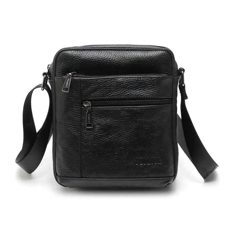 Мужской портфель из натуральной кожи, винтажный фирменный дизайн, Воловья кожа, сумка через плечо, высокое качество, повседневная, на молнии, Офисная мужская сумка