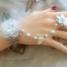 Блестящие сексуальные бисерные стразы, цветы, перчатки для принцессы, для девочек, для танцев, вечерние, для выступлений, женский браслет на цепочке, перчатки